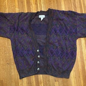 Vintage cozy slouchy cardigan